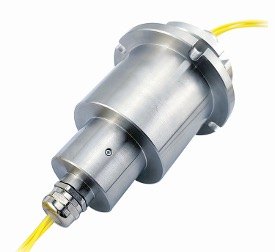 Flange-mount fiber-optic rotary joint with fiber pigtails