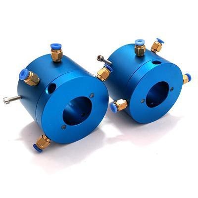 Gas rotary unions with quick-connect ports