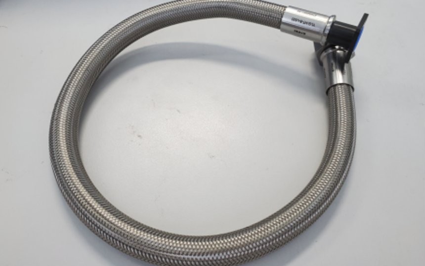 PTFE hose with stainless steel braid